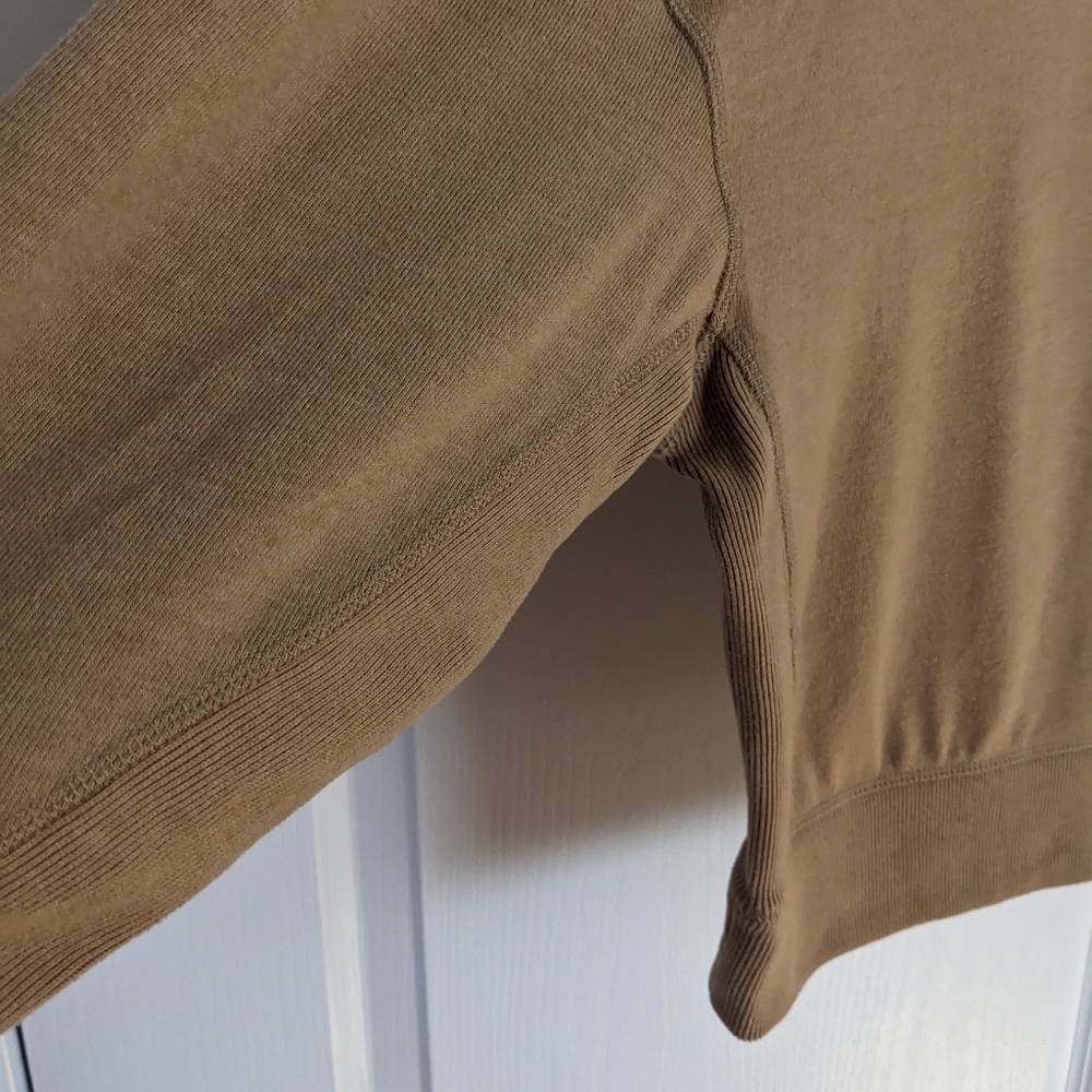 Denham crew neck pull sweatshirt camel brown small T13 - Picture 7 of 10